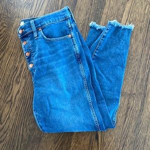 Madewell 10” High Rise Skinny Sz 31P. Like new condition. Worn once!